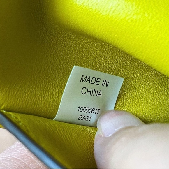 Tory Burch Bag Kira Chevron Macrame Woven Small Shoulder Leather Pear GUC - Picture 9 of 16